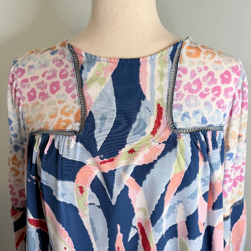 Umgee Women's Multi-Colored Multi-Patterned Top W… - image 6